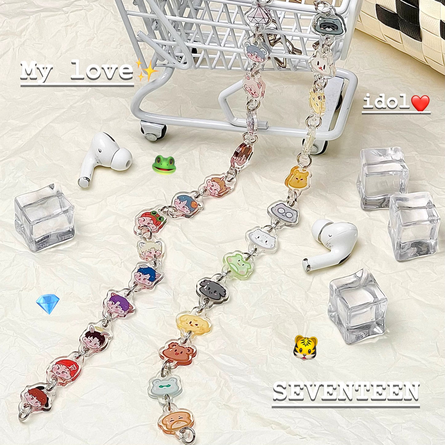 Seventeen Kawaii Star Keychain