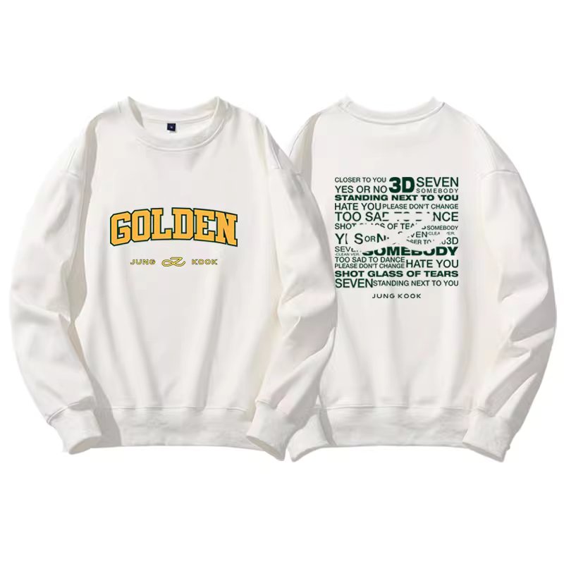 BTS Jungkook Golden Crewneck