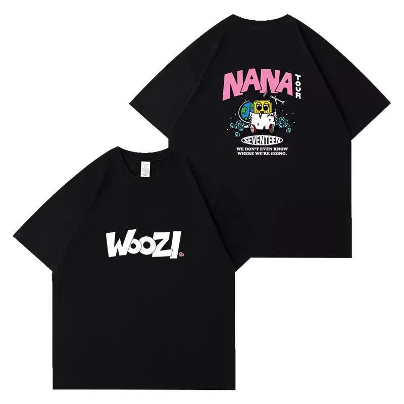 Seventeen 2023 Nana Cartoon Tour T-Shirt // Black