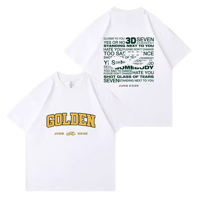 BTS Jungkook Golden T-Shirt