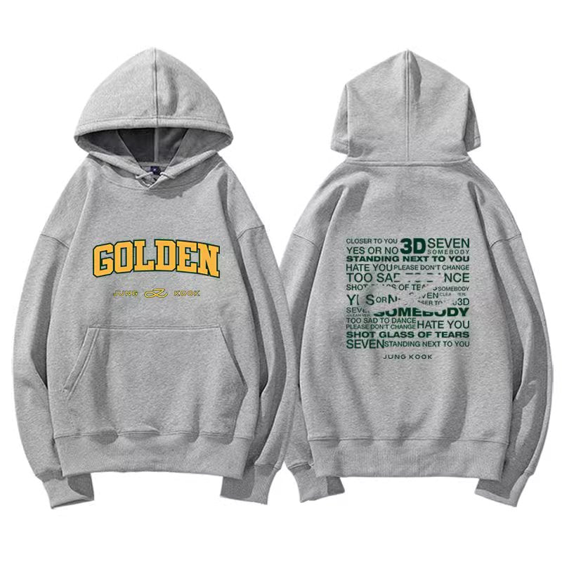 BTS Jungkook Golden Hoodie