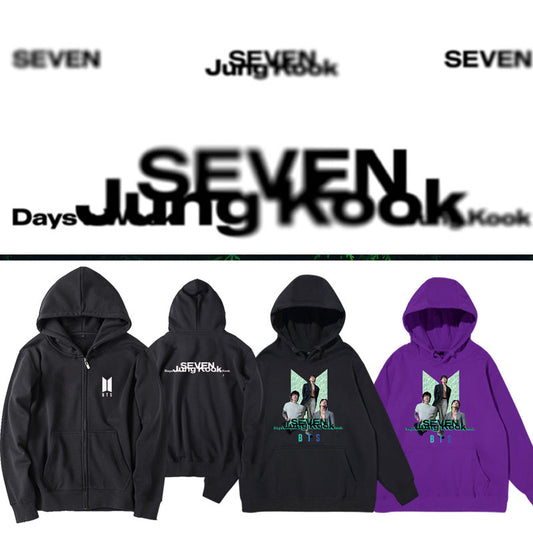 BTS Jungkook Seven Zip Up Hoodie