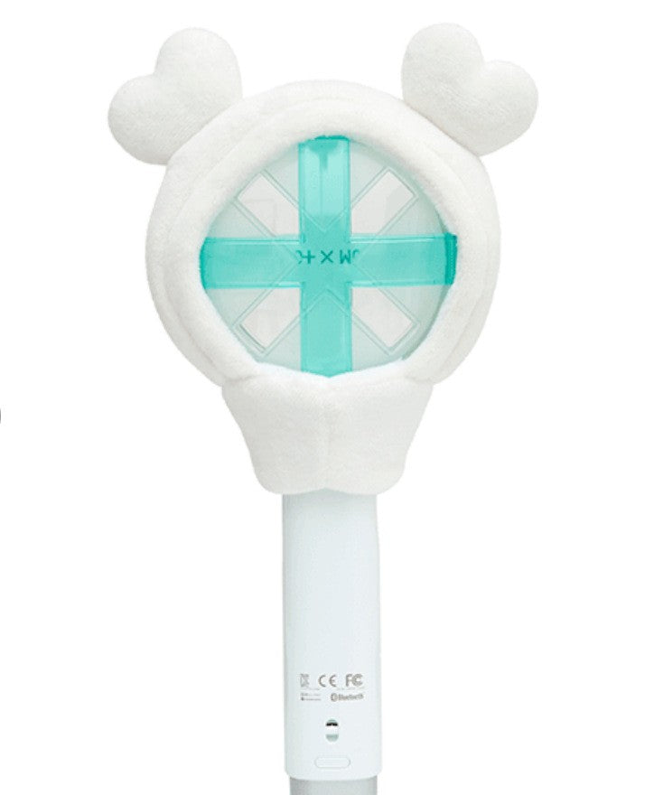 TXT White Heart Ears Plushie Light Stick Cover