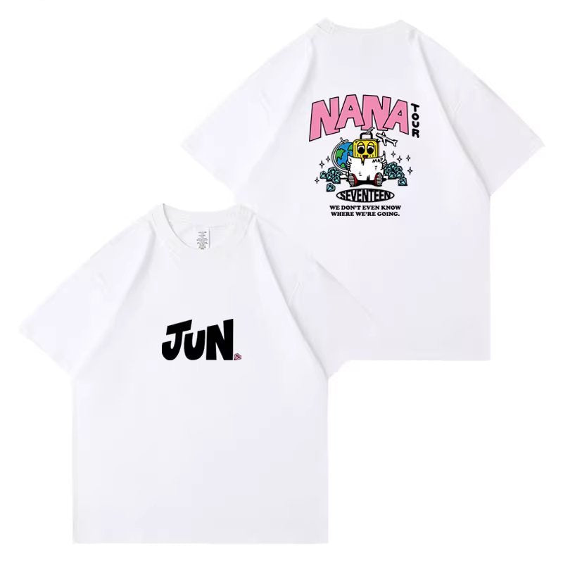 Seventeen 2023 Nana Cartoon Tour T-Shirt // White