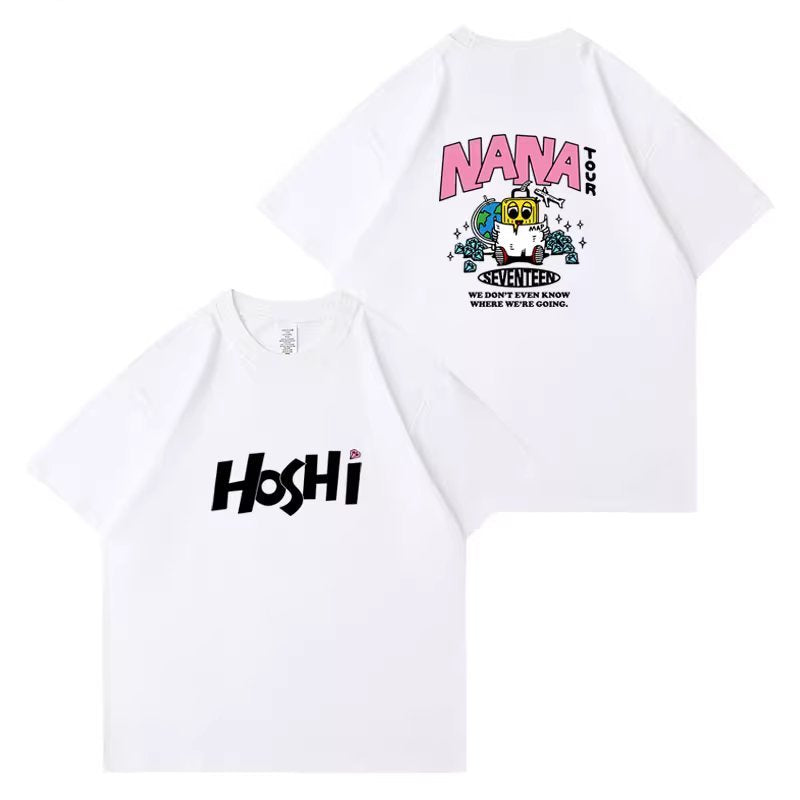 Seventeen 2023 Nana Cartoon Tour T-Shirt // White