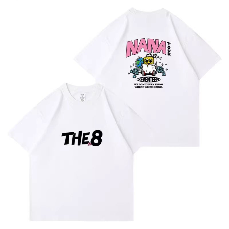 Seventeen 2023 Nana Cartoon Tour T-Shirt // White