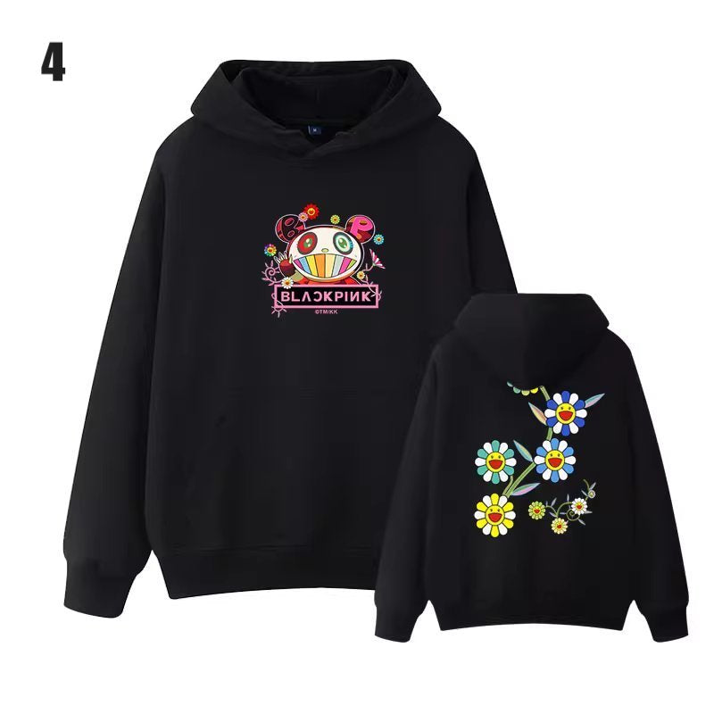 Blackpink Smiley Sunflower Hoodie