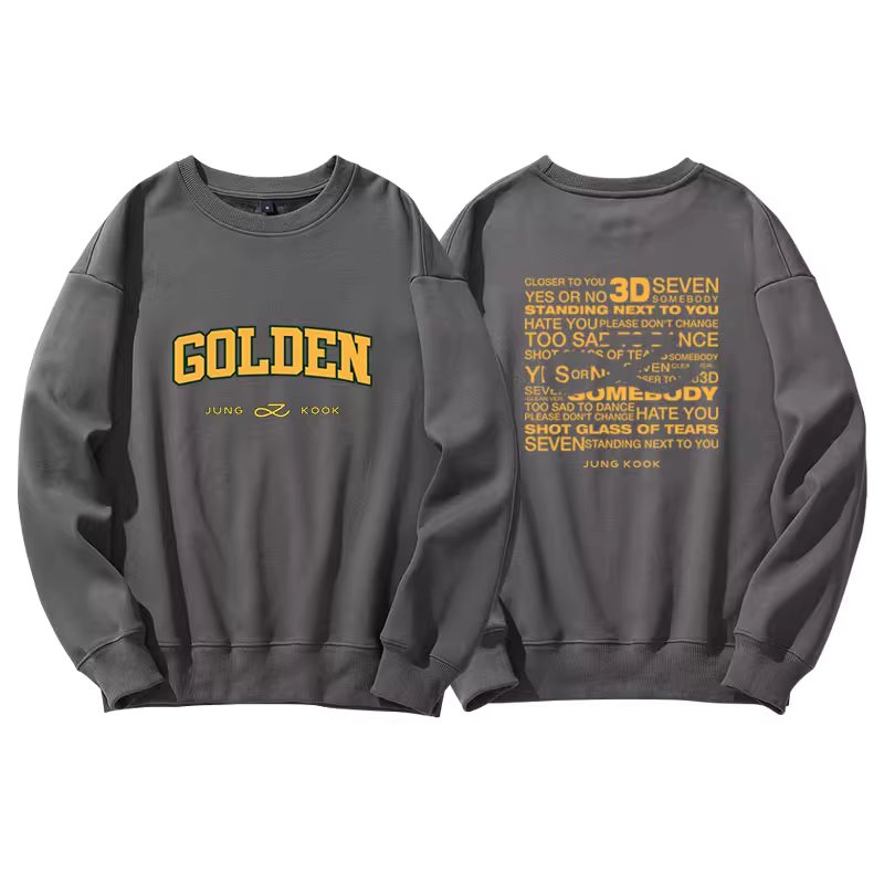 BTS Jungkook Golden Crewneck