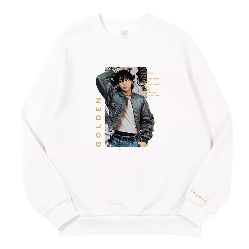 BTS Jungkook Golden Graphic Crewneck