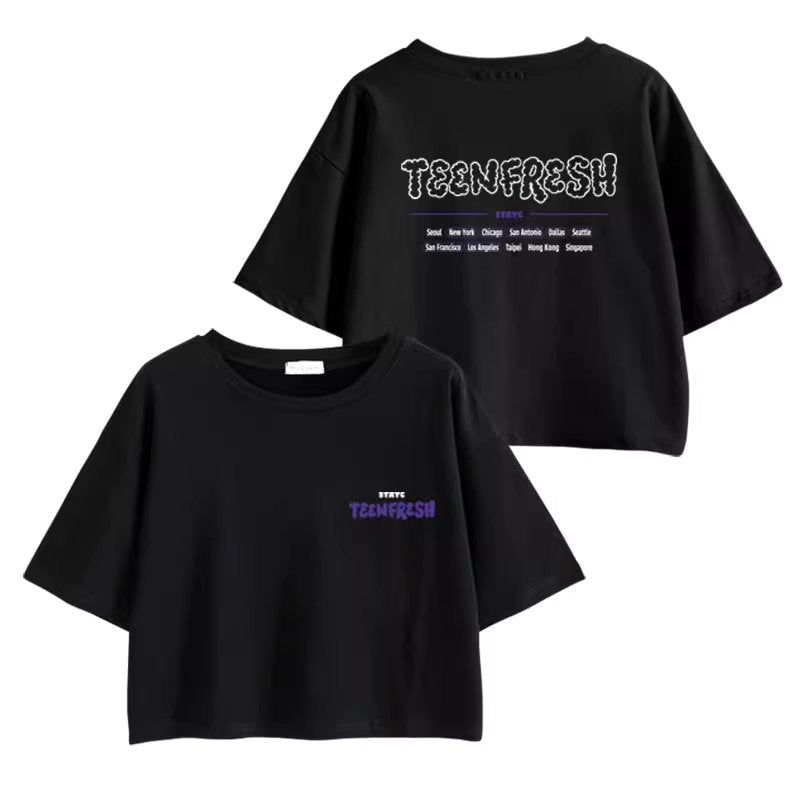 STAYC 2023 Teen Fresh World Tour Cropped T-Shirt – idollookbook
