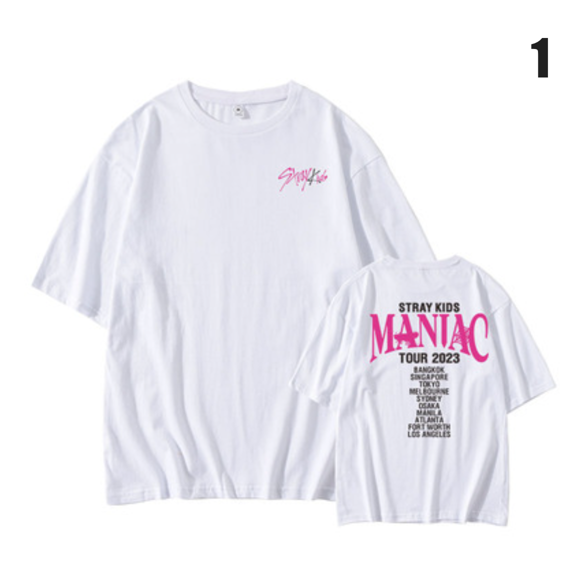 Stray Kids 2023 Maniac Tour Concert T-Shirt