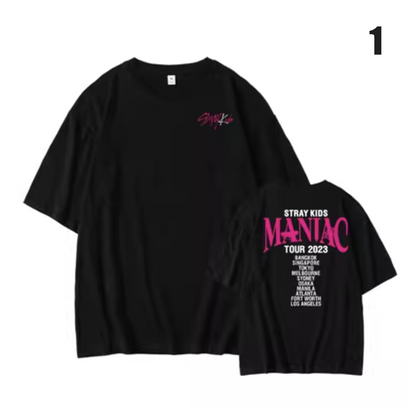 Stray Kids 2023 Maniac Tour Concert T-Shirt