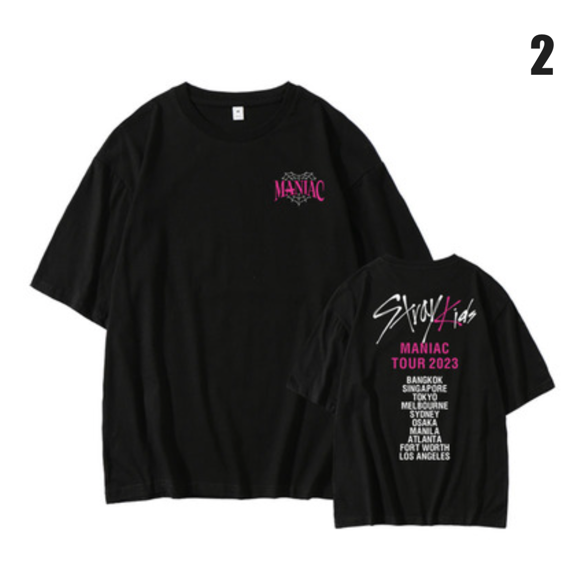 Stray Kids 2023 Maniac Tour Concert T-Shirt