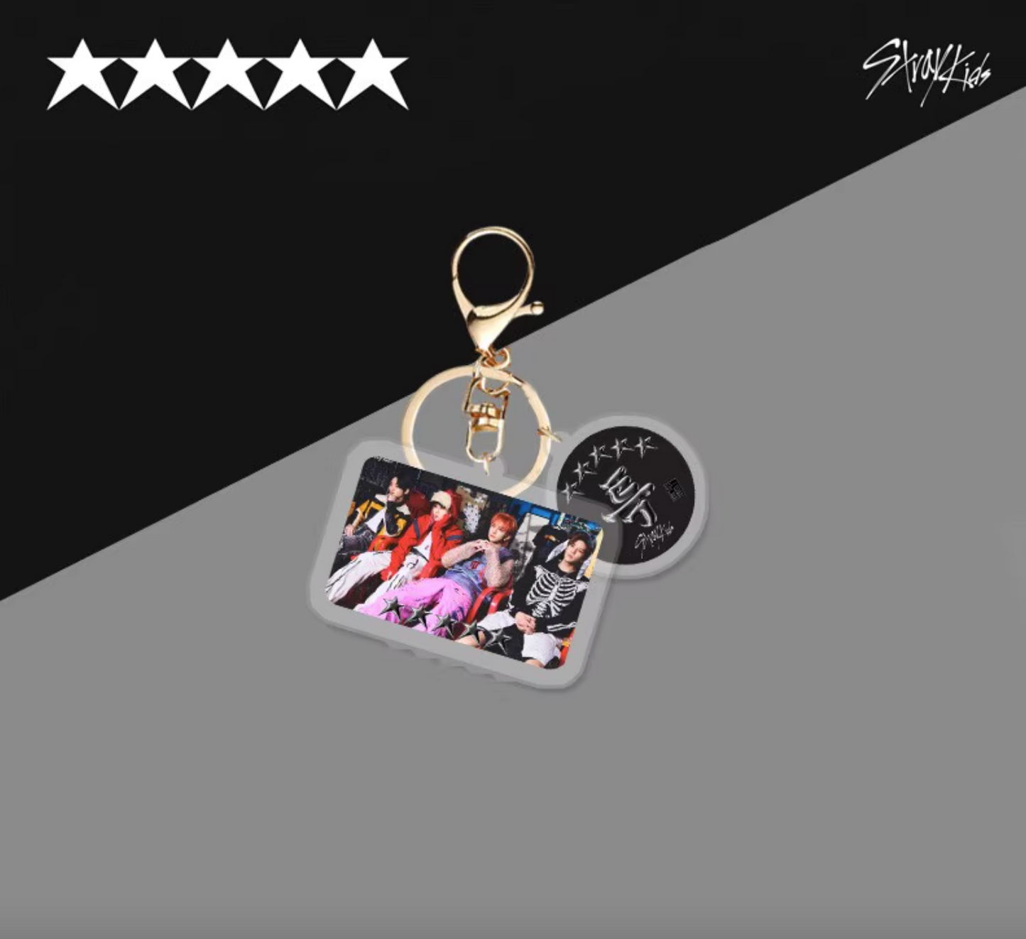 Stray Kids 5 Star Keychain