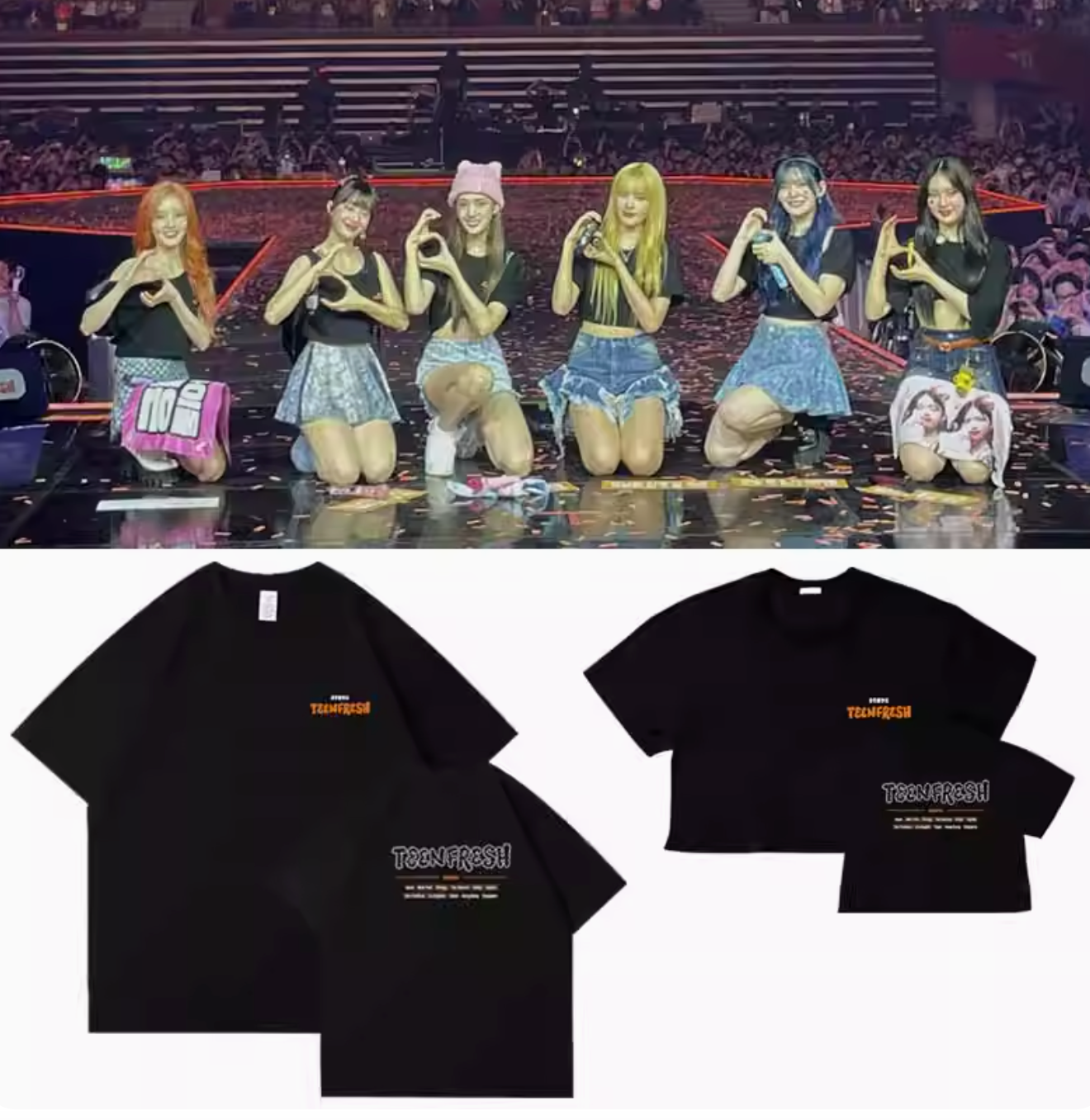 STAYC 2024 Teen Fresh World Concert Cropped T-Shirt