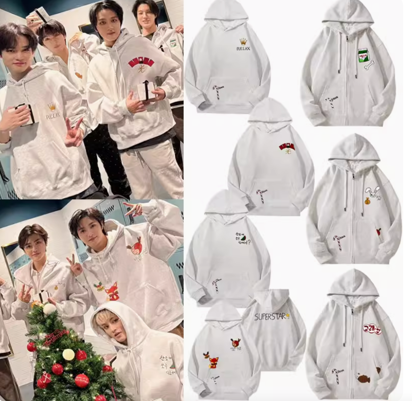 NCT Dream Holiday Member Drawing Hoodie