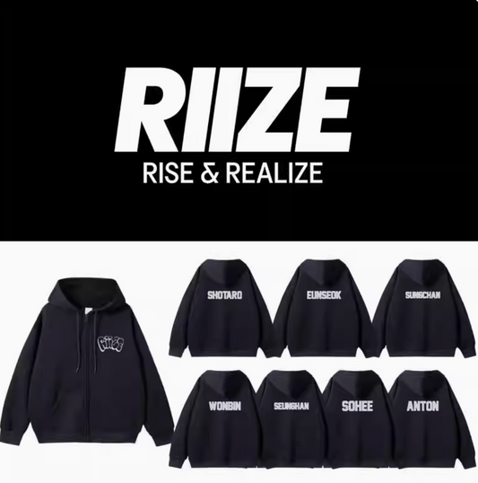 RIIZE Concert Tour Member Zip Up Hoodie