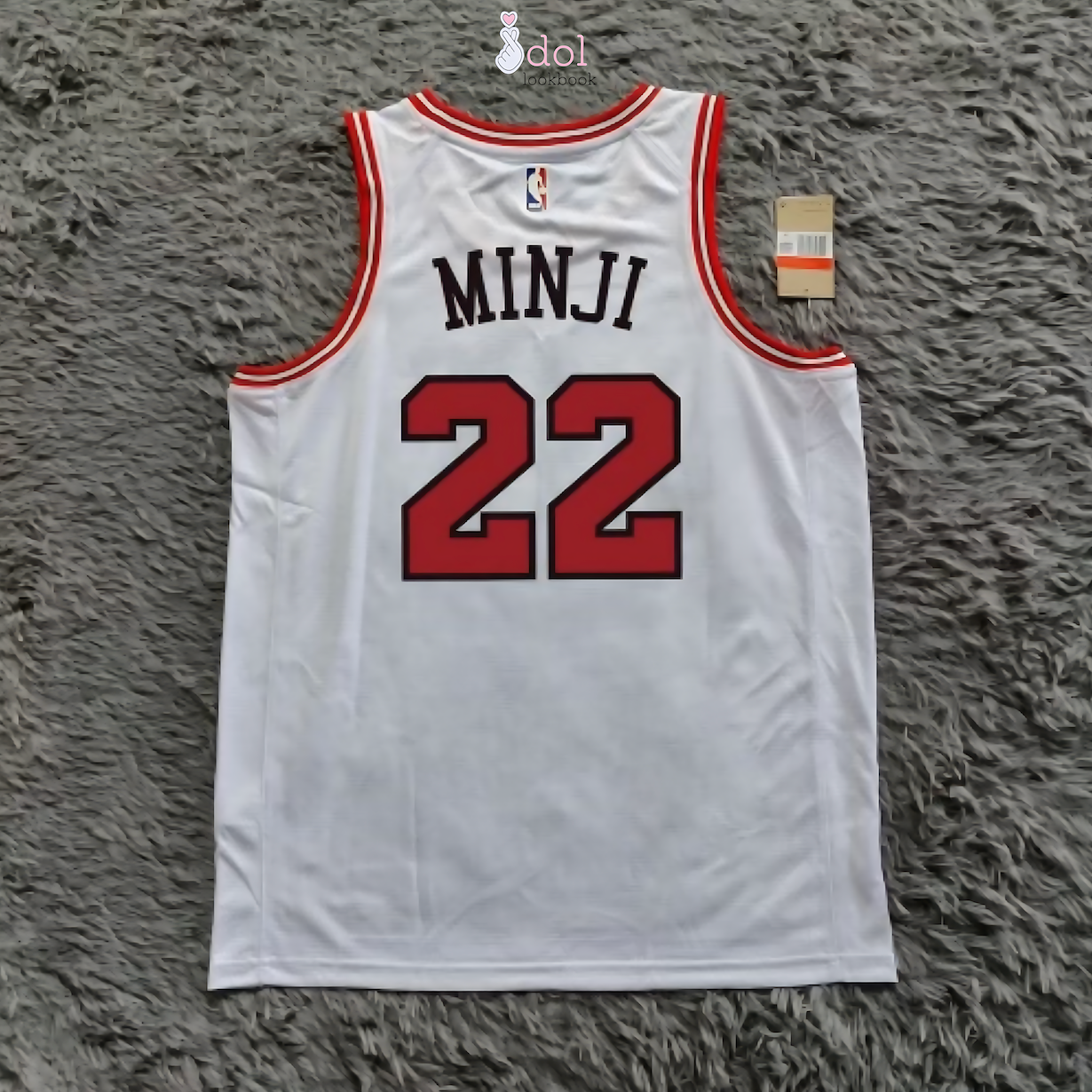 New Jeans Basketball Jersey // White and Red
