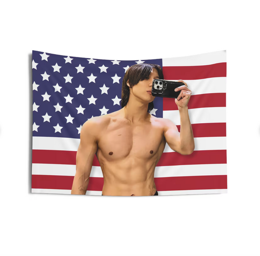 SHINEE Taemin American Flag Tapestry