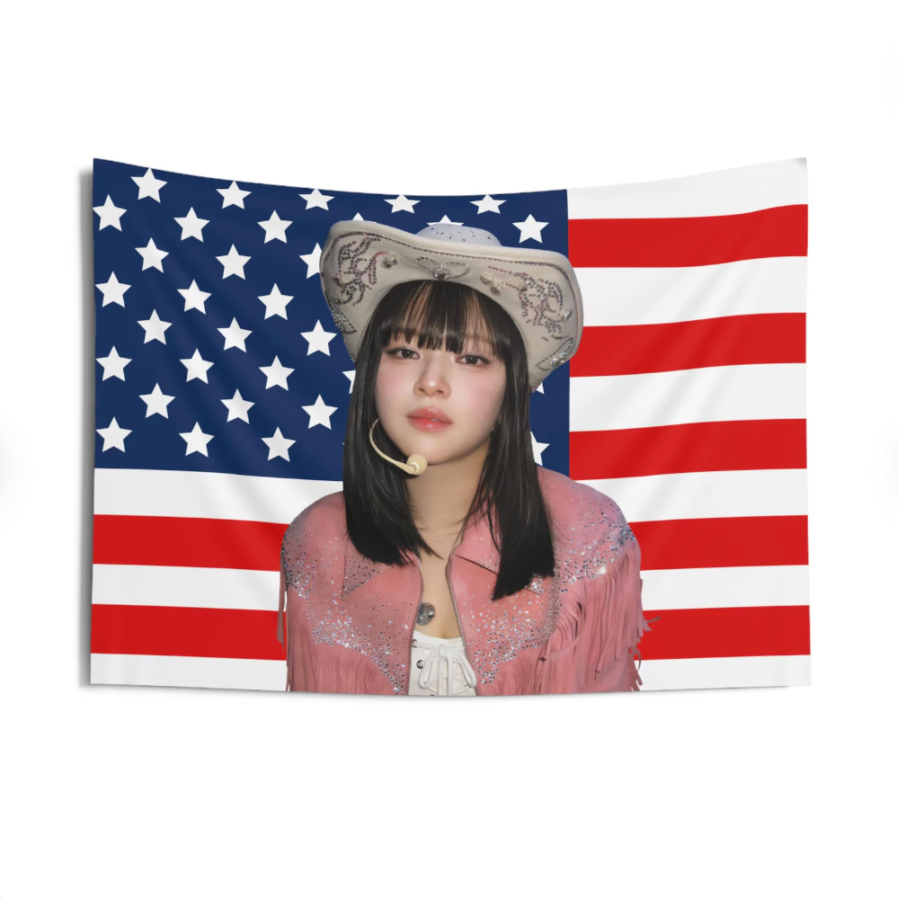 Twice Jeongyeon American Flag Tapestry