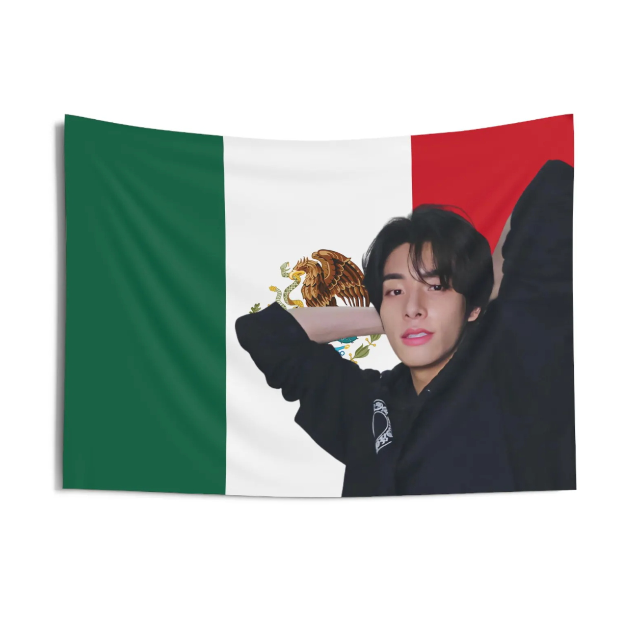 Enhypen Jake Mexico Flag Tapestry