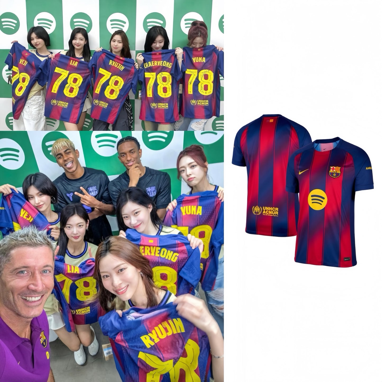 Itzy Barcelona Jersey // Blue + Red