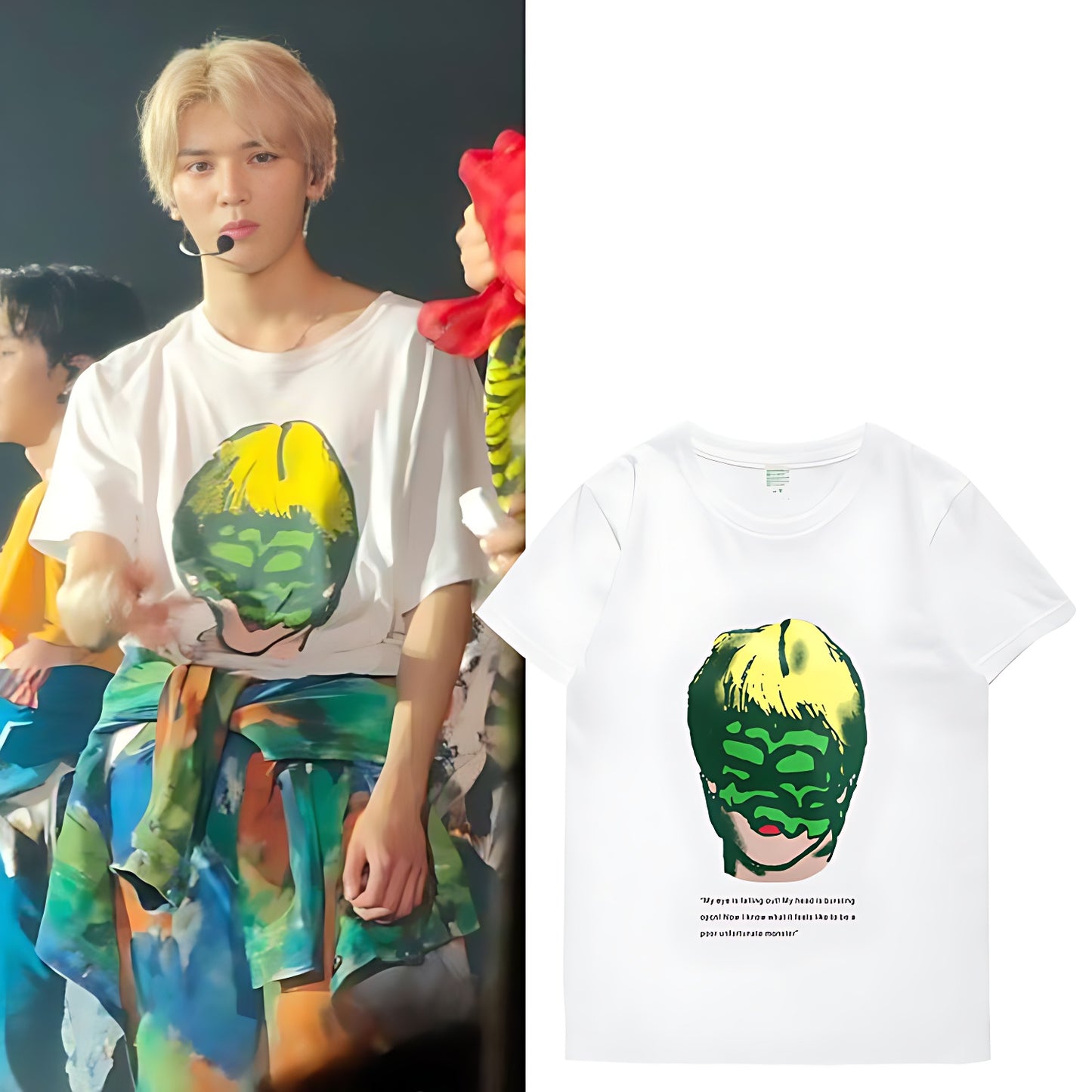 NCT127 Neo City Graphic Face Illusion T-Shirt