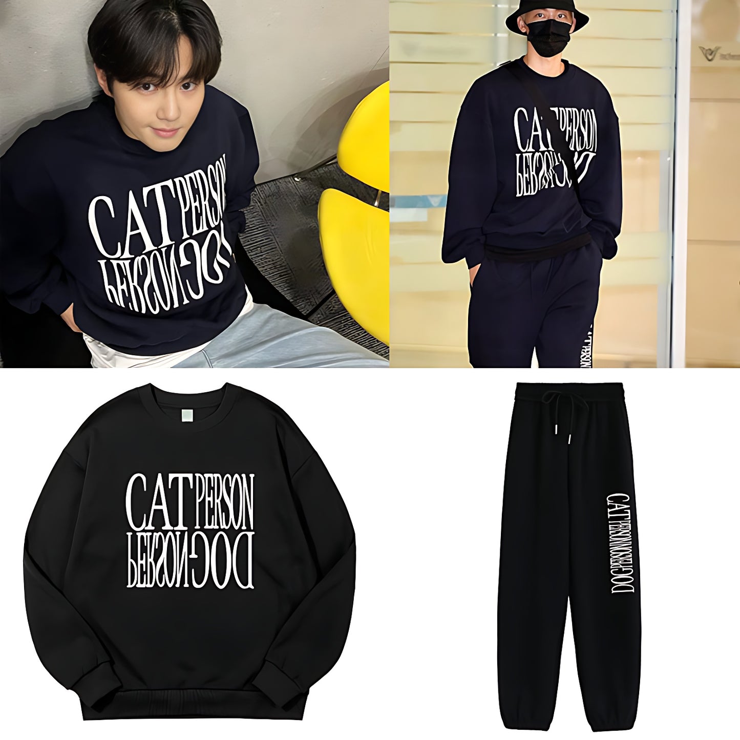 NCT Dream Exo Cat Person Dog Person Hoodie Joggers