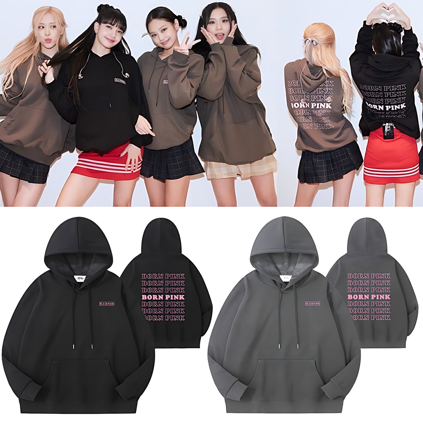 Blackpink born pink concert Jennie Kim Lisa jisoo rose Blackpink concert comeback t-shirt hoodie crewneck Blackpink merch merchandise we are born pink