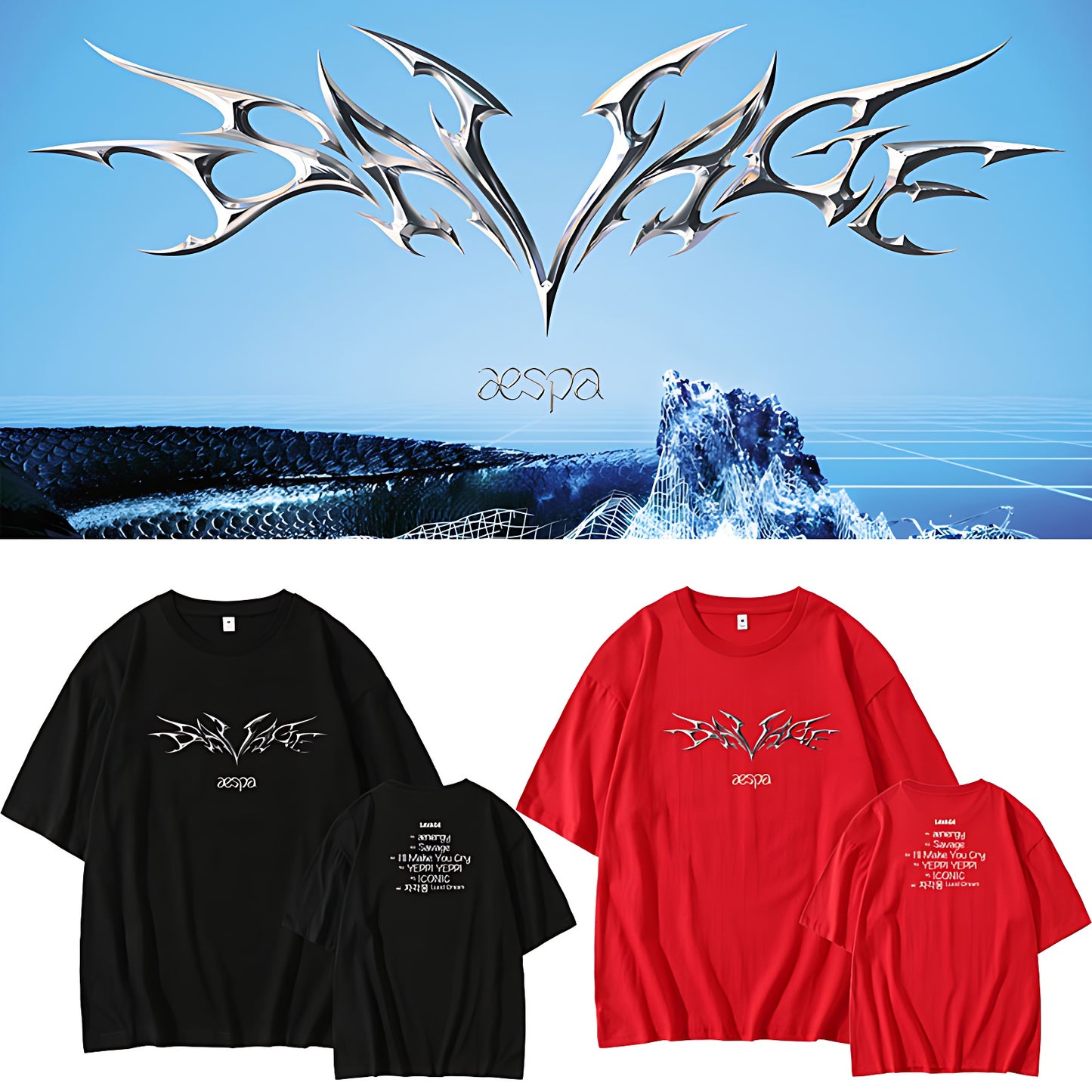 Aespa Savage Album T-Shirt