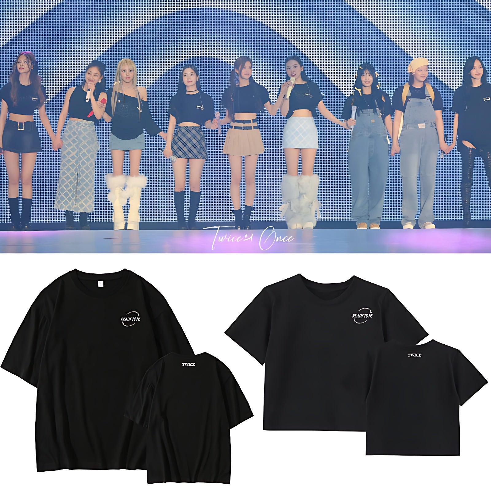 Twice twice ready to be 5th world tour momo jihyo sana nayeon tzuyu chaeyoung mina jeongyeon dahyun twice merch twice merchandise t-shirt top crewneck hoodie sweatshirts 