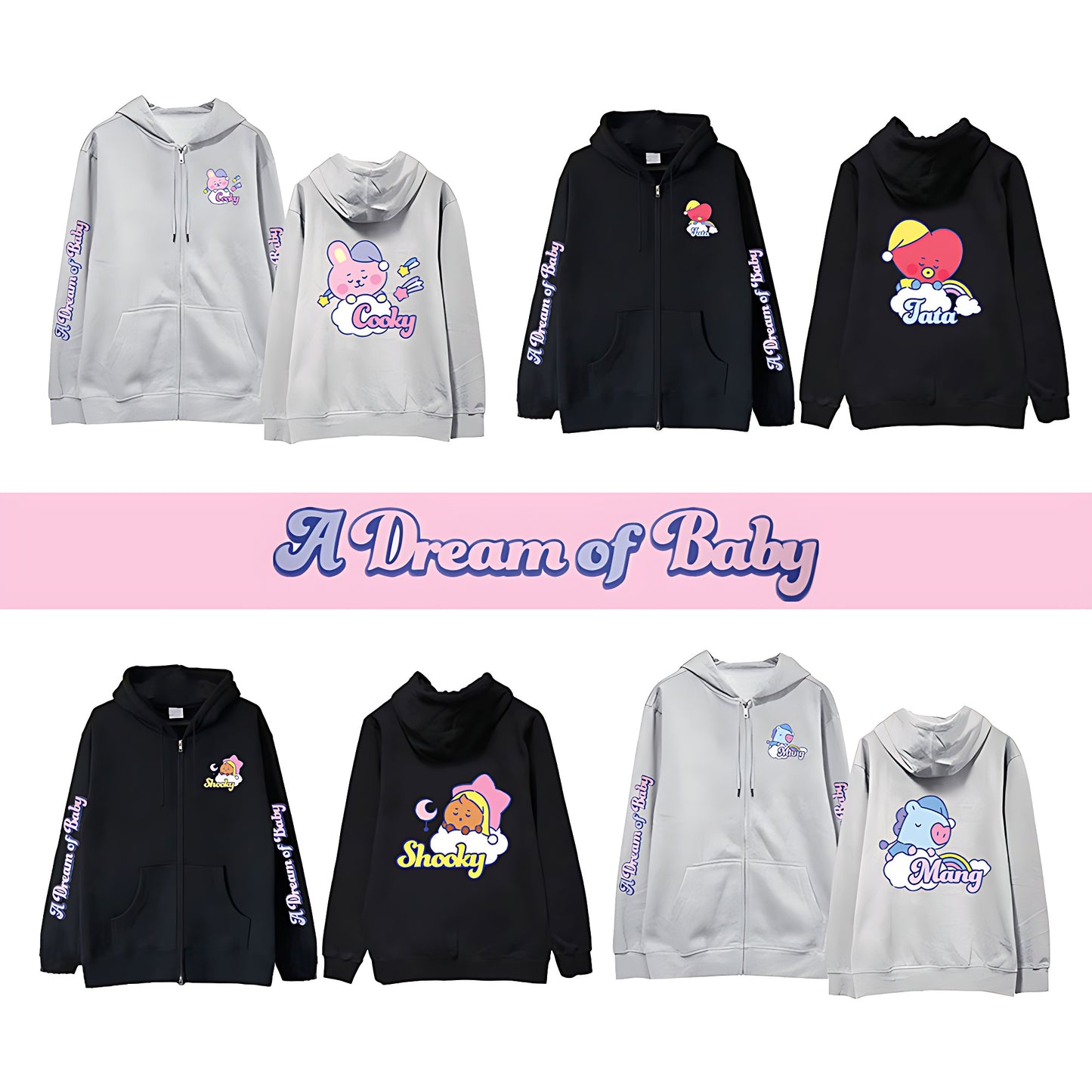 BTS BT21 Dream of Baby Hoodie