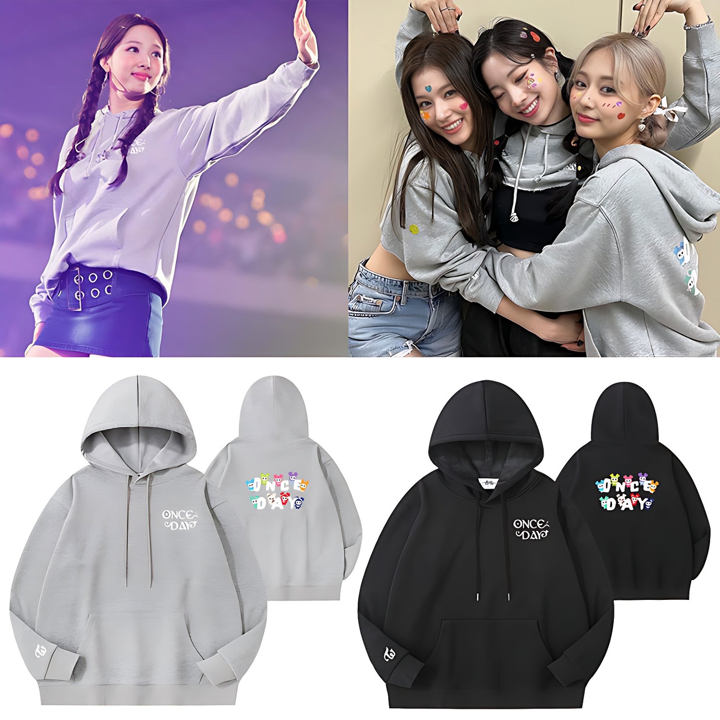 Twice twice ready to be 5th world tour momo jihyo sana nayeon tzuyu chaeyoung mina jeongyeon dahyun twice merch twice merchandise t-shirt top crewneck hoodie sweatshirts 2022 once day concert hoodie