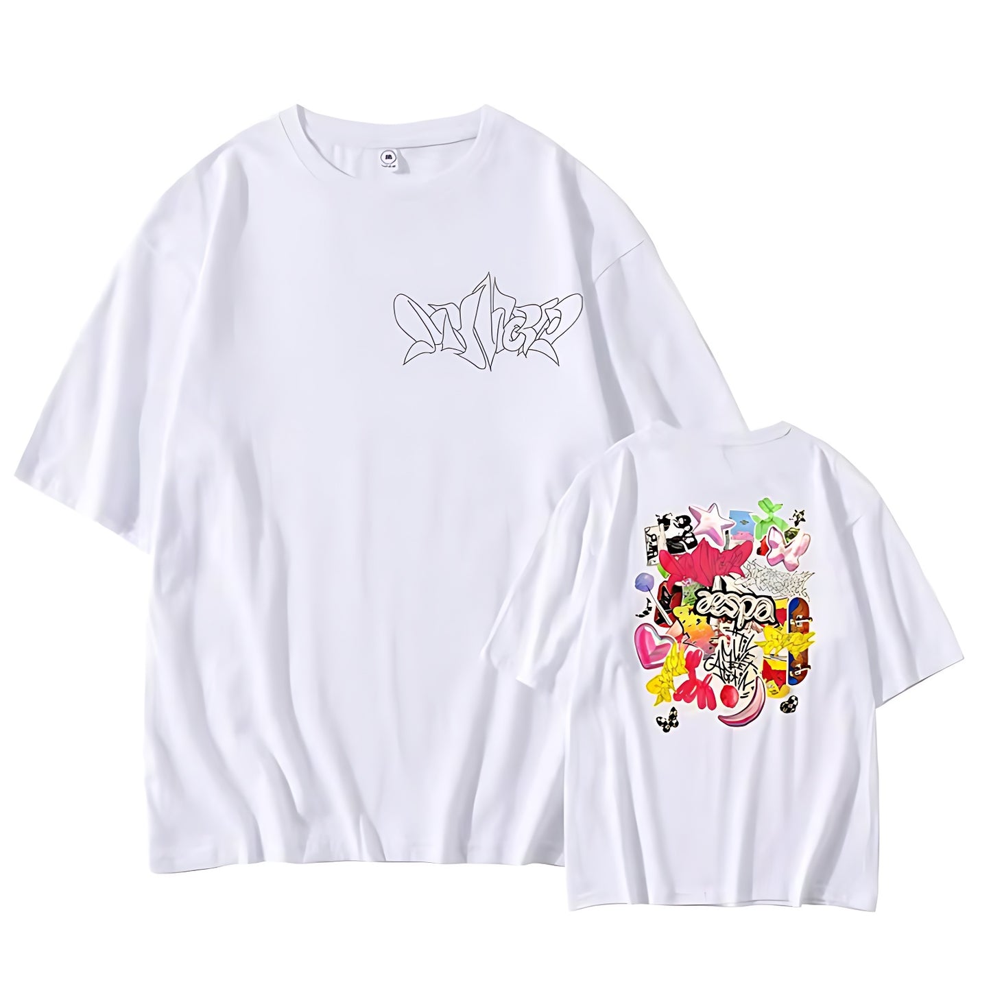 Aespa 2023 Hyper Line Concert Cropped T-Shirt