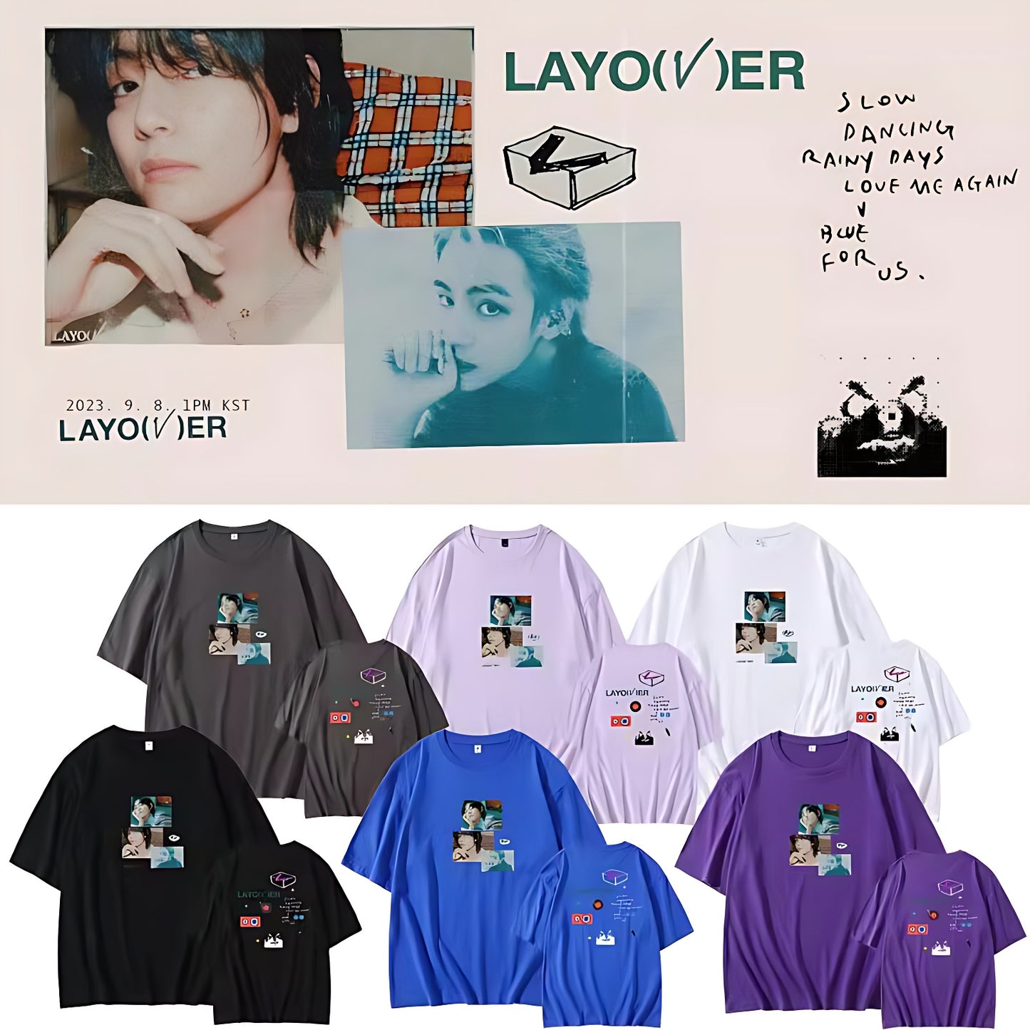 BTS V Taehyung Layover T-Shirt