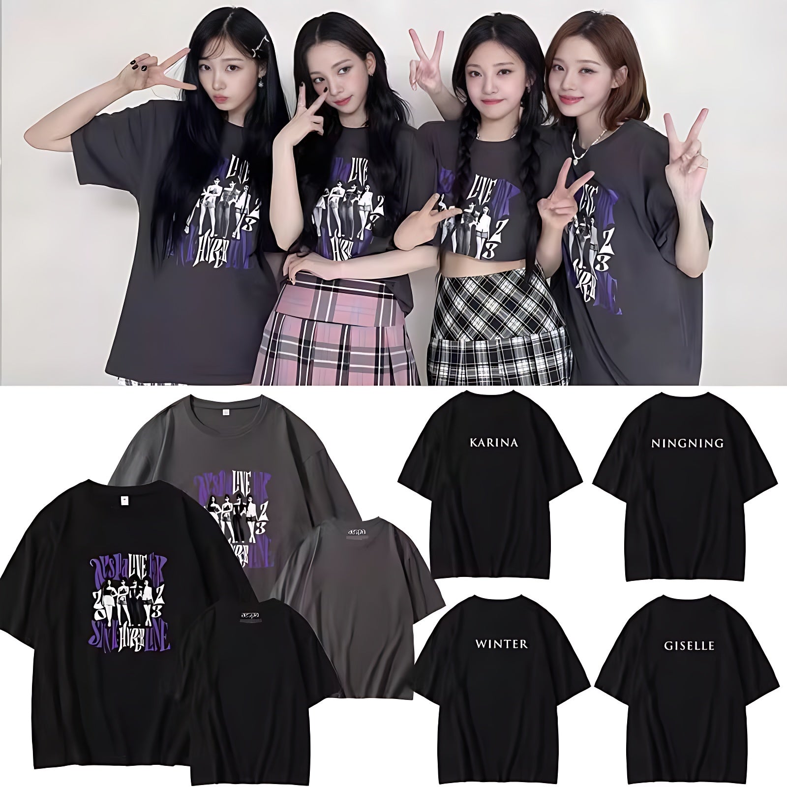 Aespa 2023 Synk Hyper Line Tokyo Concert T-Shirt – idollookbook