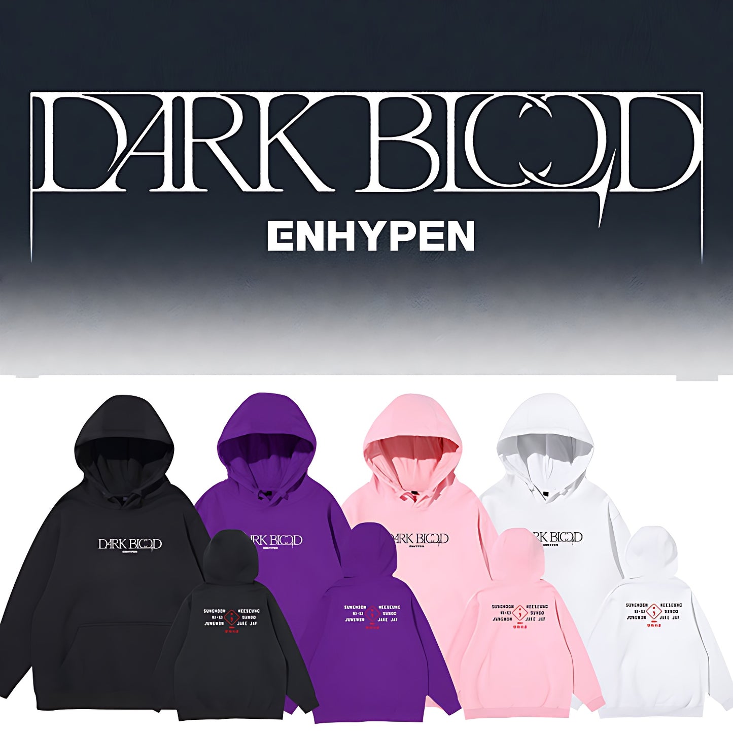 Enhypen Dark Blood Album Hoodie