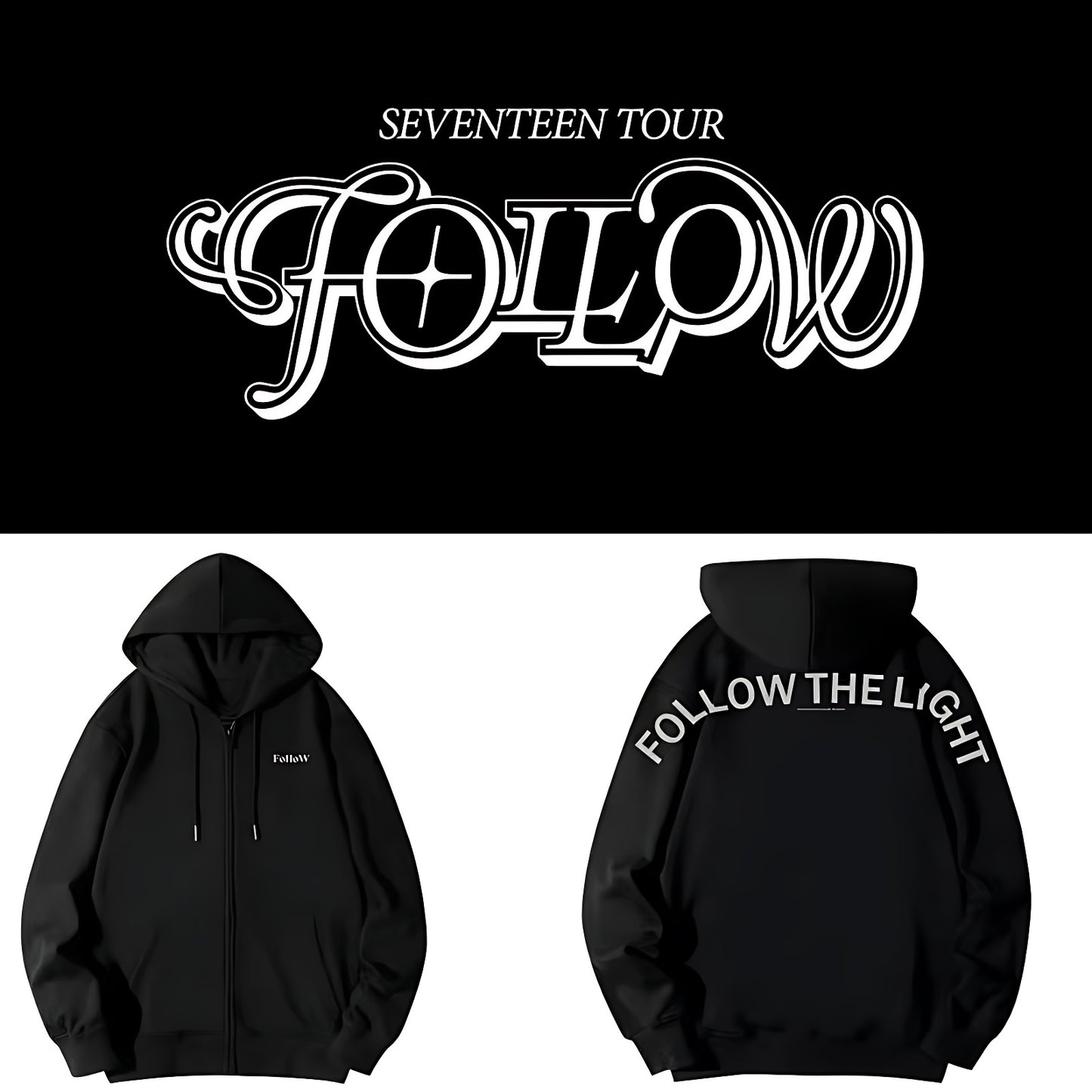 Seventeen Follow the Light Zip Up Hoodie