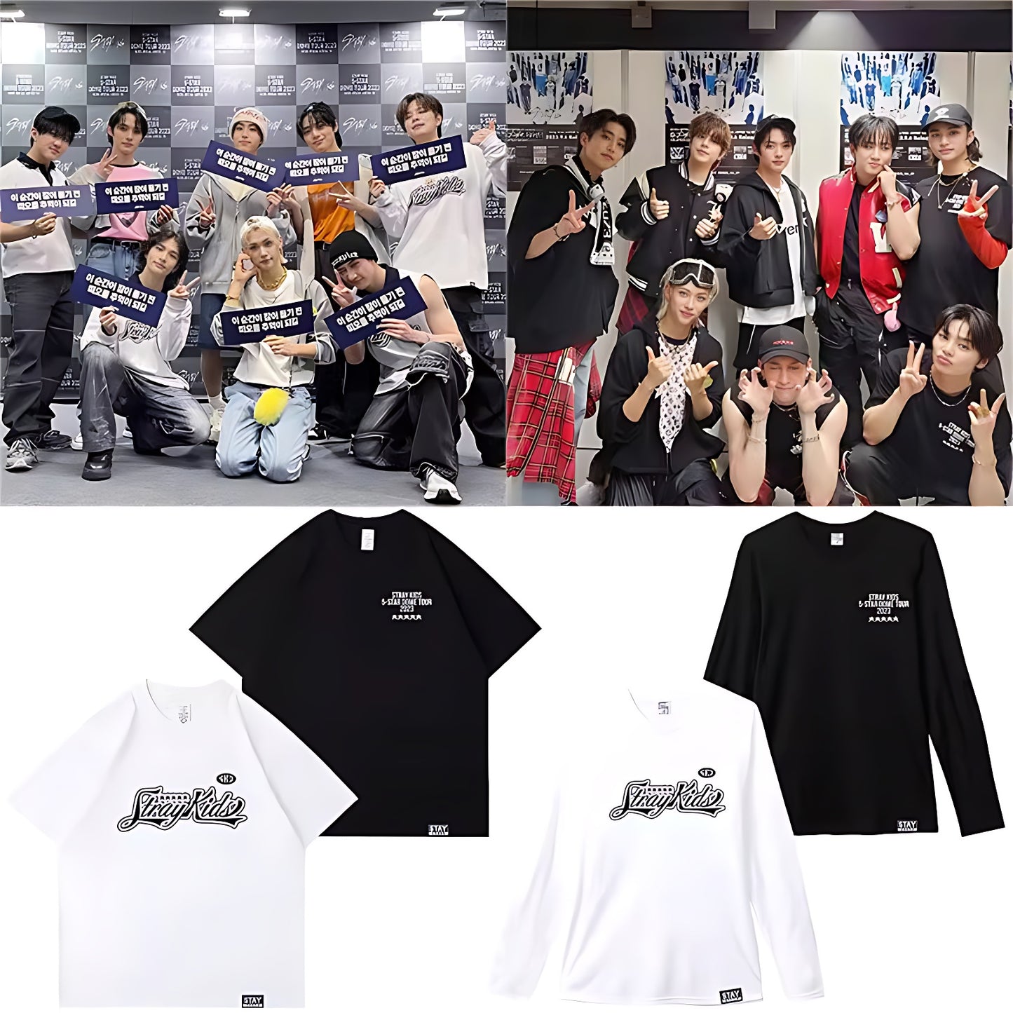 Stray Kids 2023 5 Star Concert Longsleeve T-Shirt