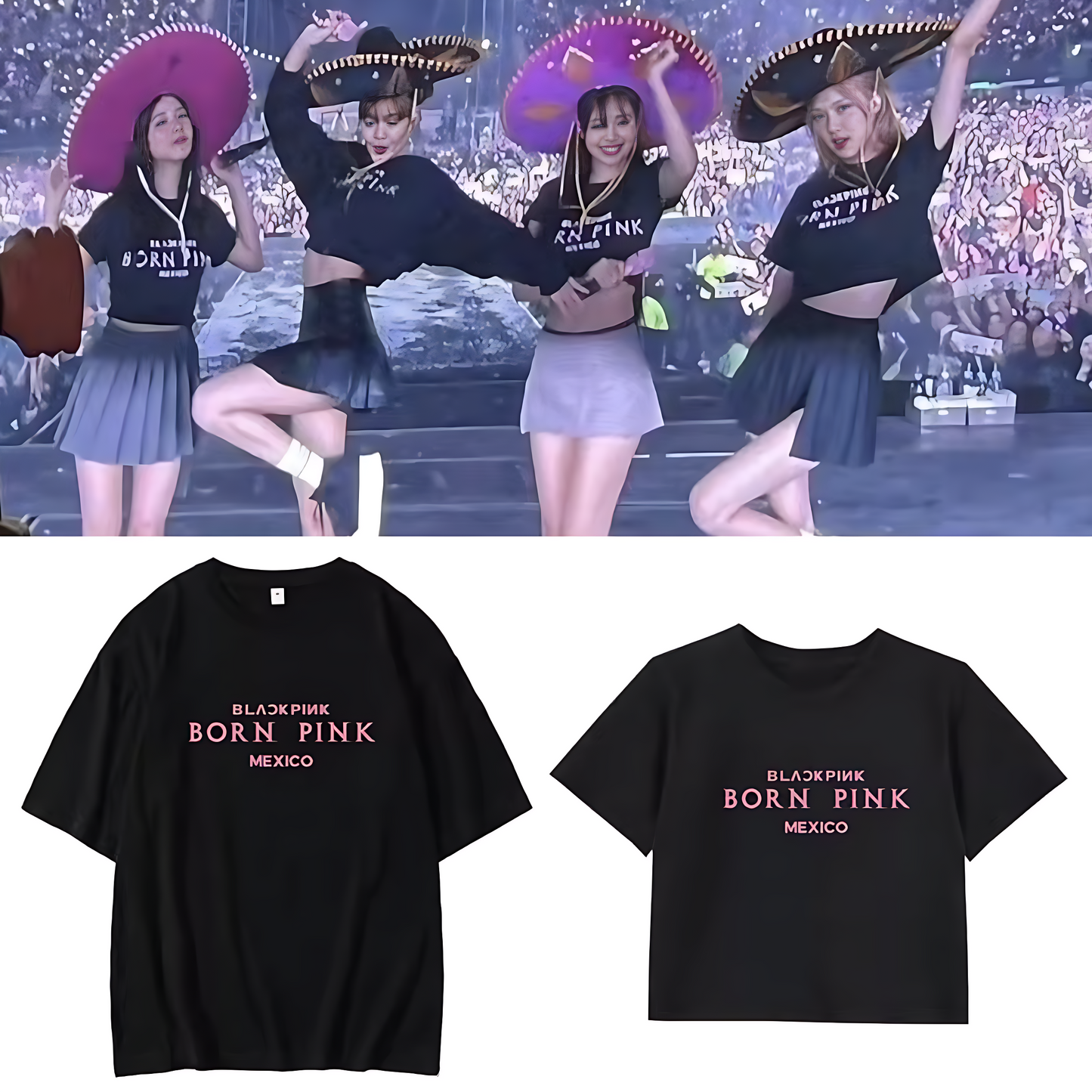 Blackpink born pink concert Jennie Kim Lisa jisoo rose Blackpink concert comeback t-shirt hoodie crewneck Blackpink merch merchandise we are born pink