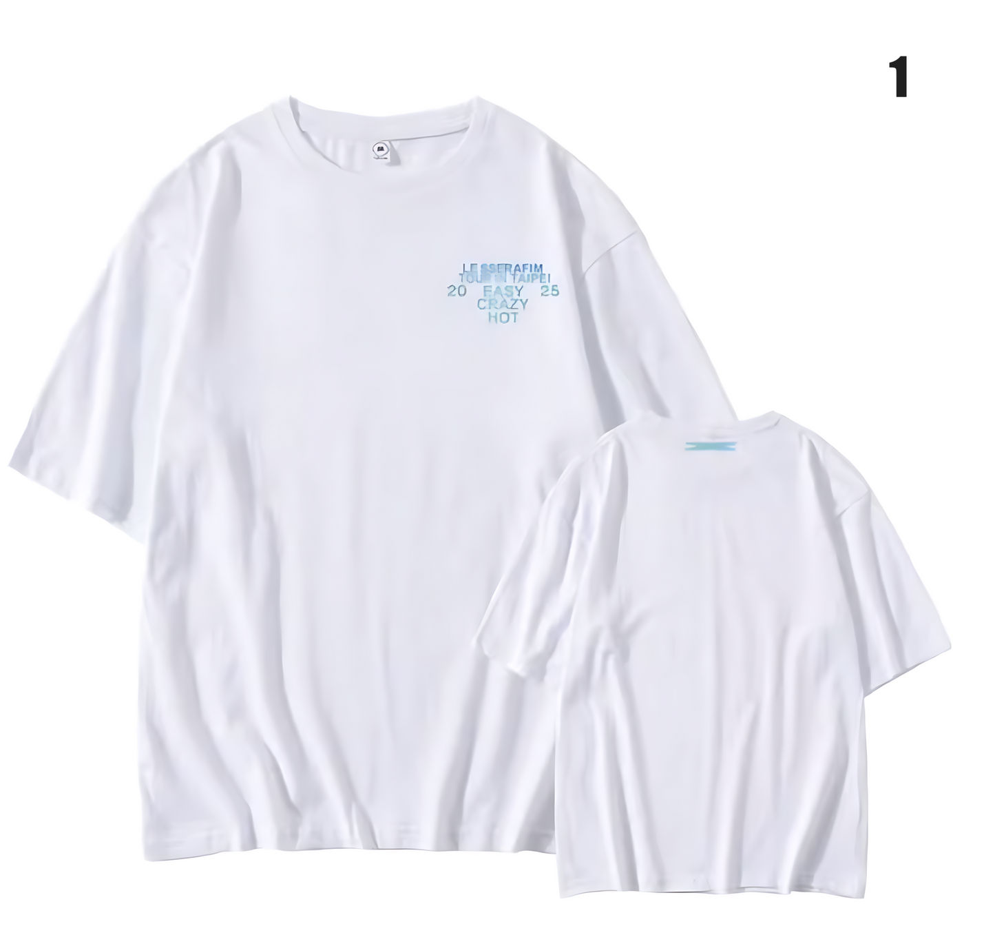 Le Sserafim Easy Crazy Hot Cropped T-Shirt