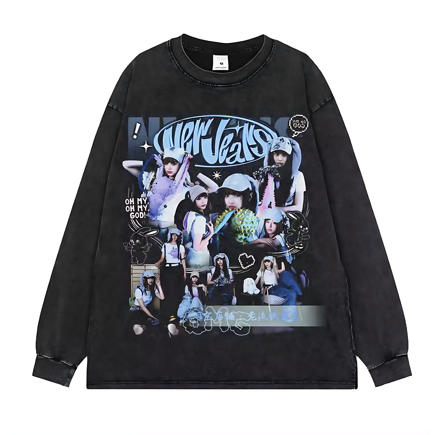 NewJeans Graphic Tee Hoodie