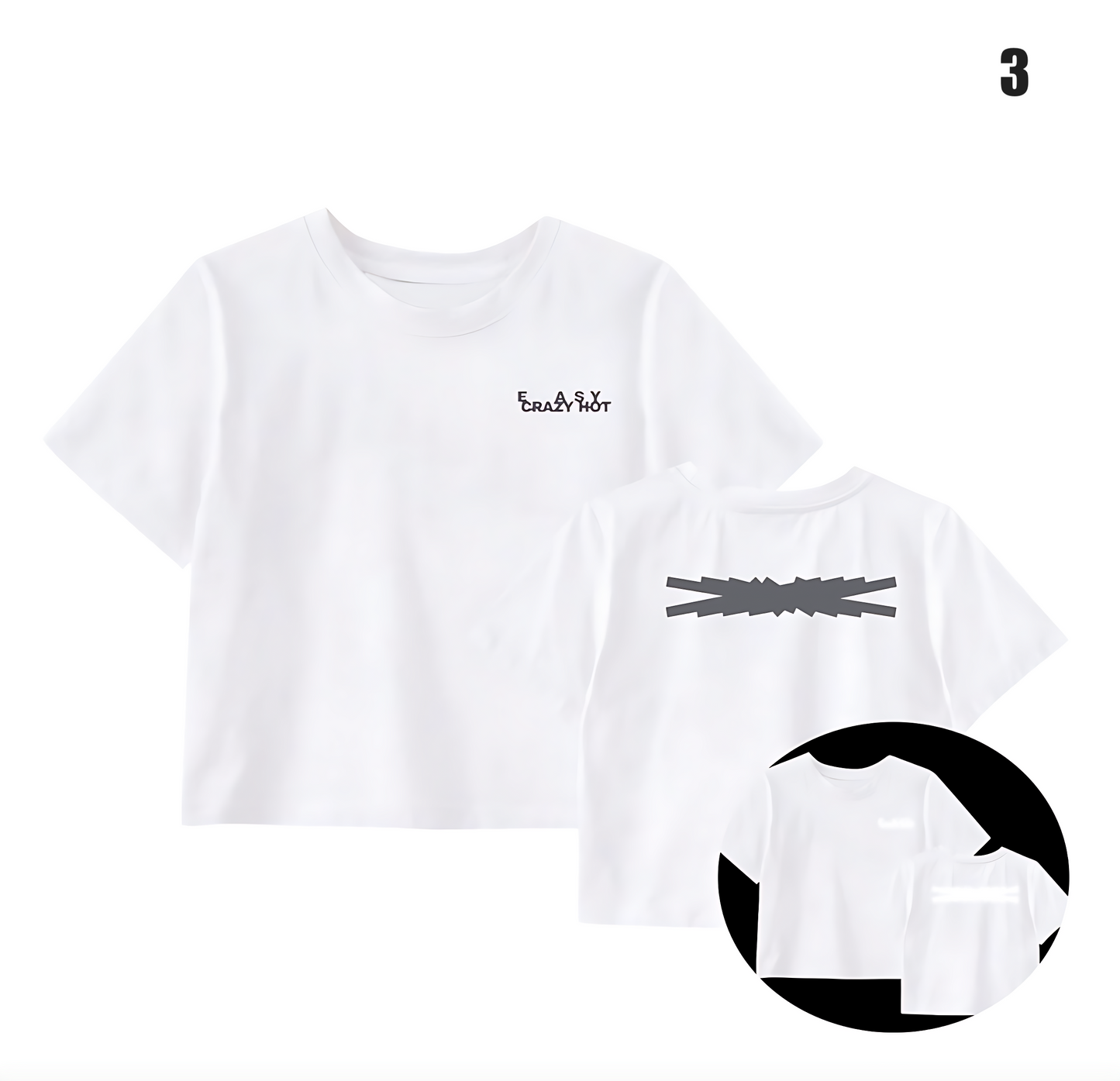 Le Sserafim 2025 Easy Crazy Hot Cropped T-Shirt