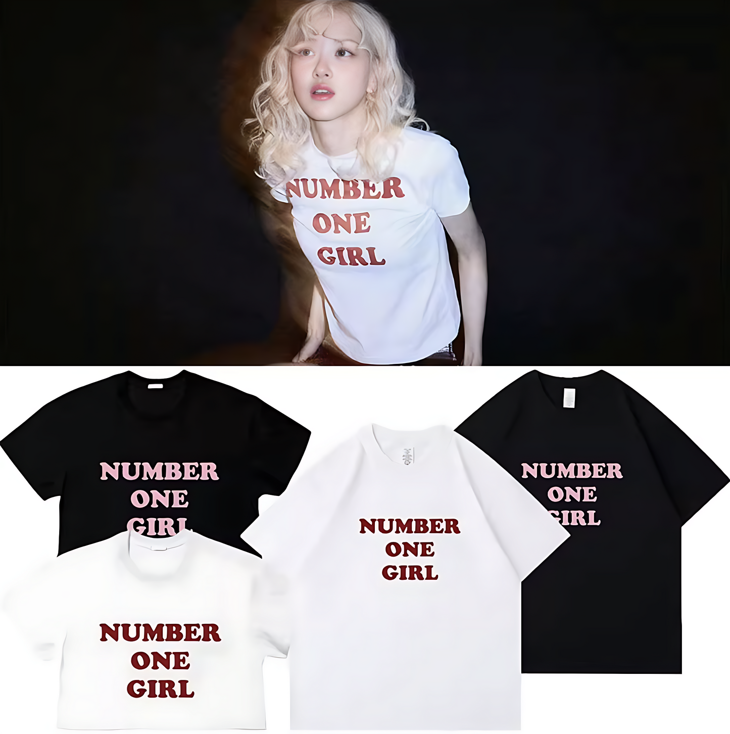 Blackpink Rose Number One Girl T-Shirt