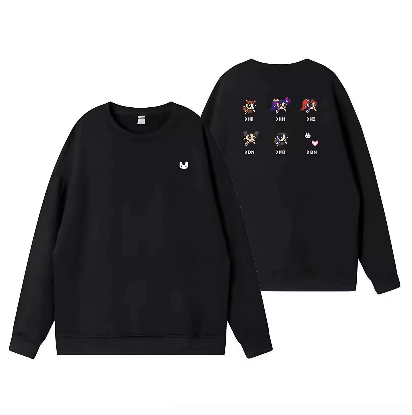 NewJeans Powerpuff Crewneck Hoodie