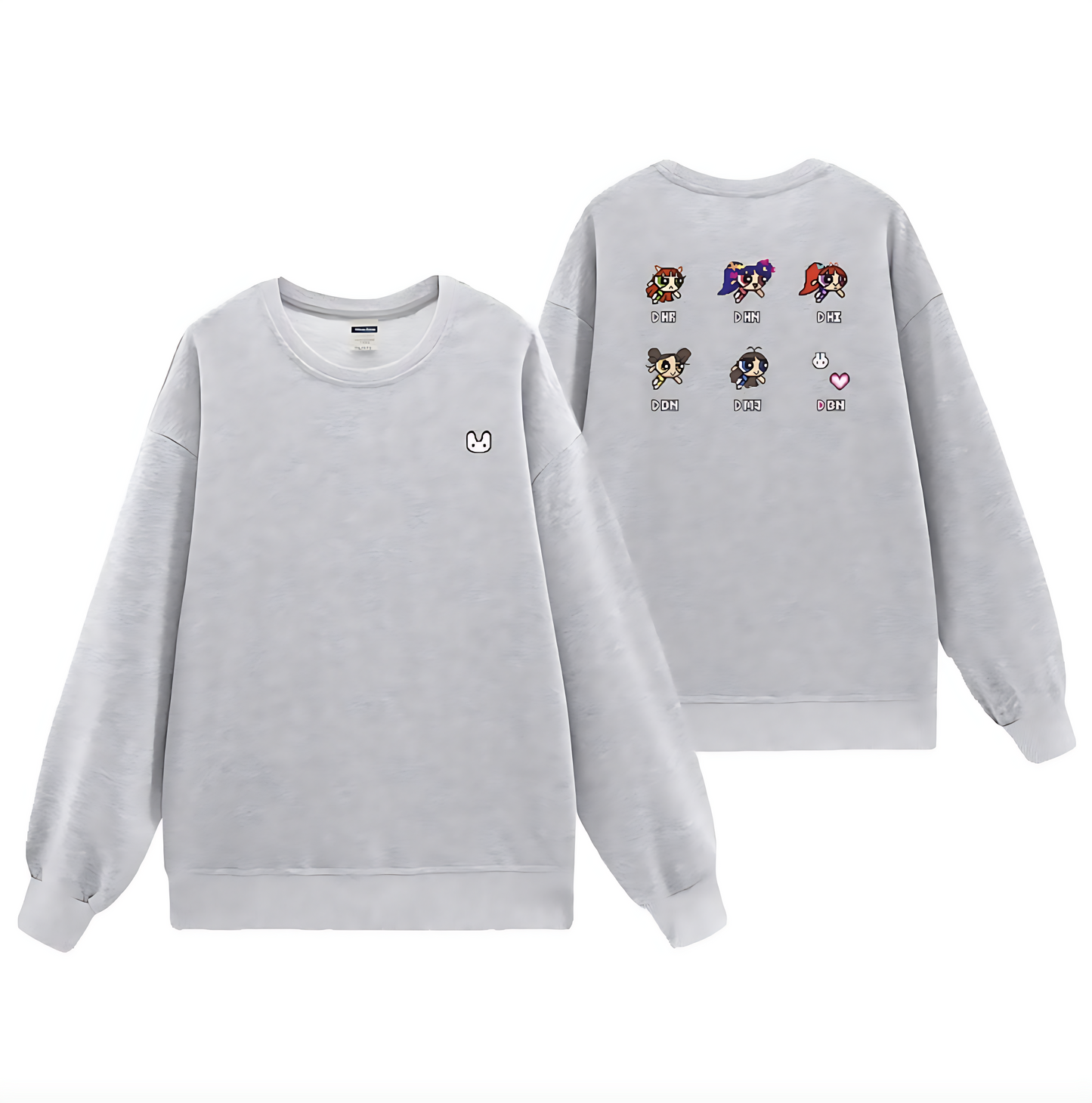 NewJeans Powerpuff Crewneck Hoodie