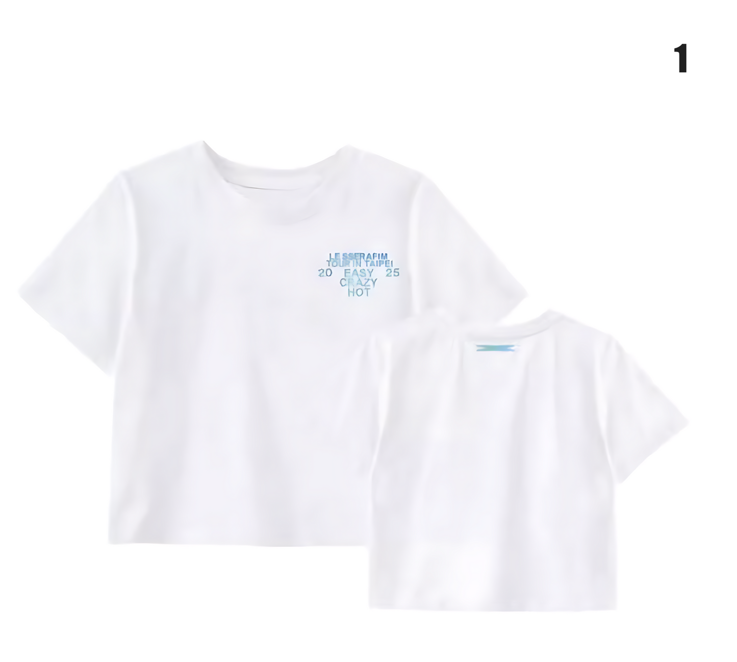 Le Sserafim Easy Crazy Hot Cropped T-Shirt