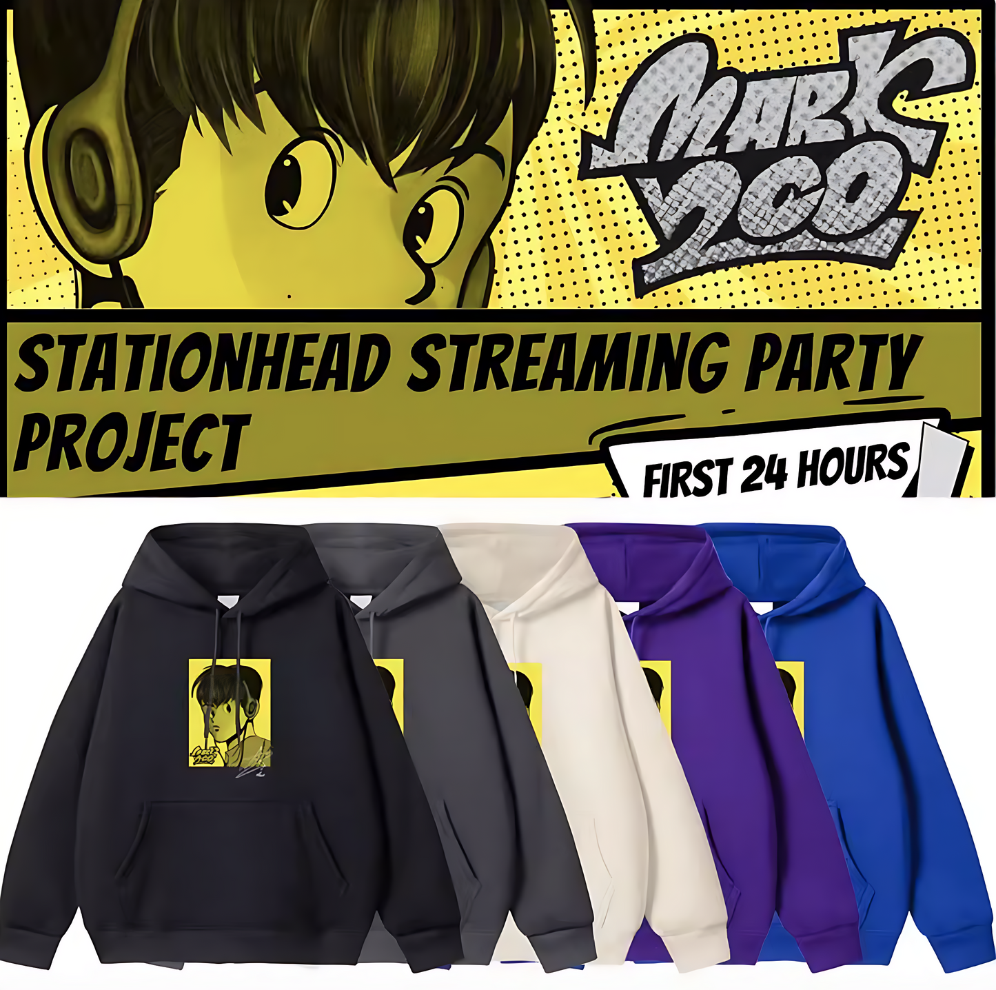 NCT Dream Mark 200 Cartoon Hoodie