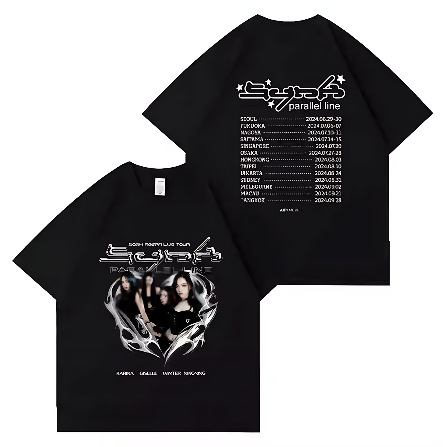 Aespa Synk Parallel Line Live Tour T-Shirt