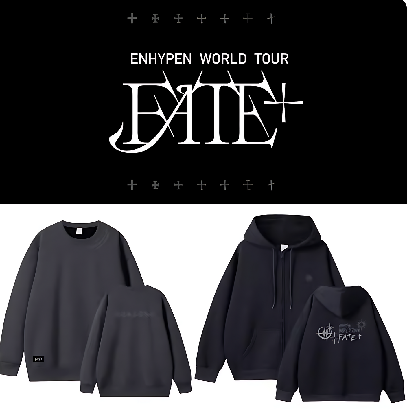 Enhypen 2024 Fate Plus World Tour Crewneck Hoodie